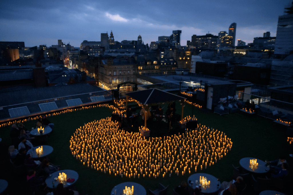 A rooftop Candlelight concert