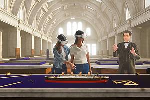Mockups of the virtual Titanic: A Voyage Through Time experience