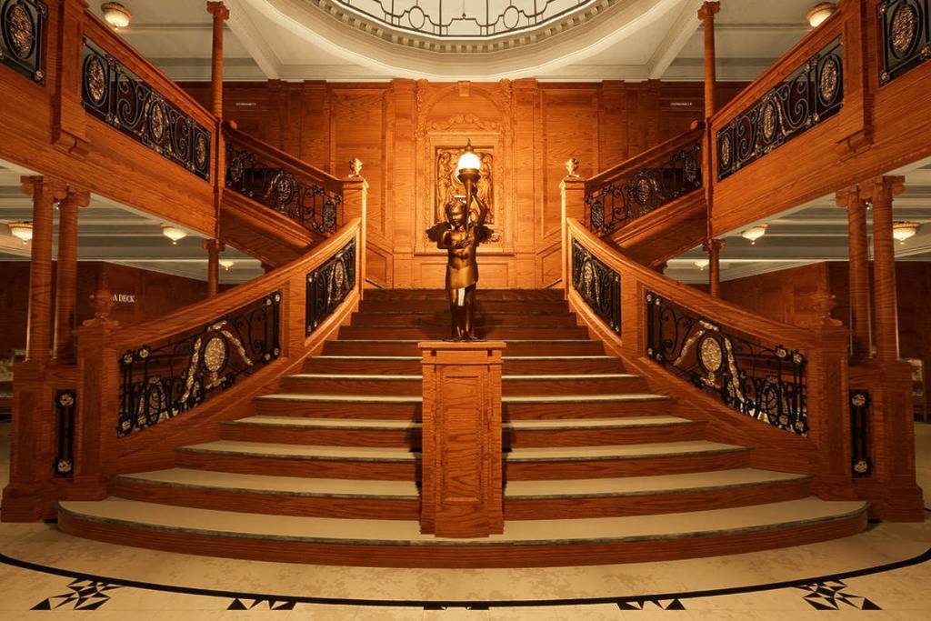 Mockups of the virtual Titanic: A Voyage Through Time experience