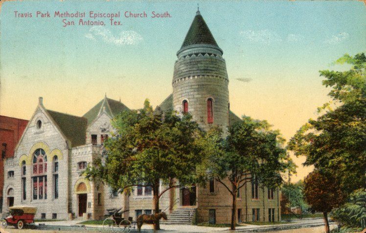 The Original Travis Park Methodist Church in San Antonio.