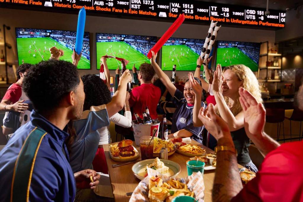 A World Cup watch party is taking over Dave &amp; Buster’s with 40-foot screens, bottomless wings, and unlimited games
