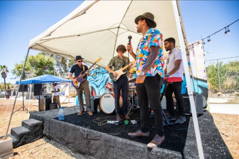 a band at Soul Food Festival taking place in August in San Diego