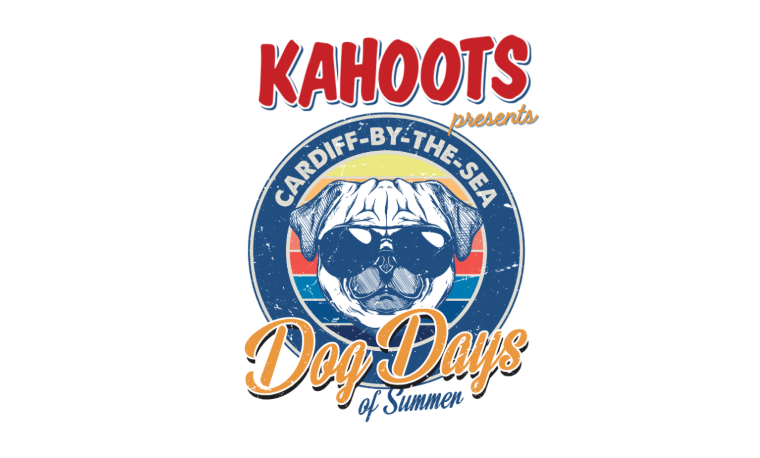 a flyer for a dog event taking place in San Diego this August