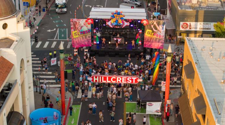 Hillcrest festival in August in San Diego