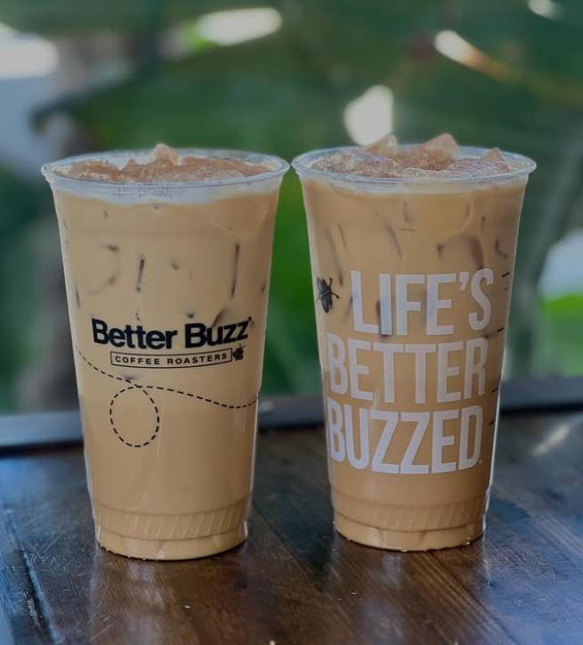 ice coffee from a coffee shop in San Diego