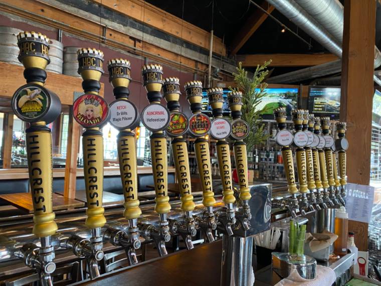 taps on Hillcrest Brewery