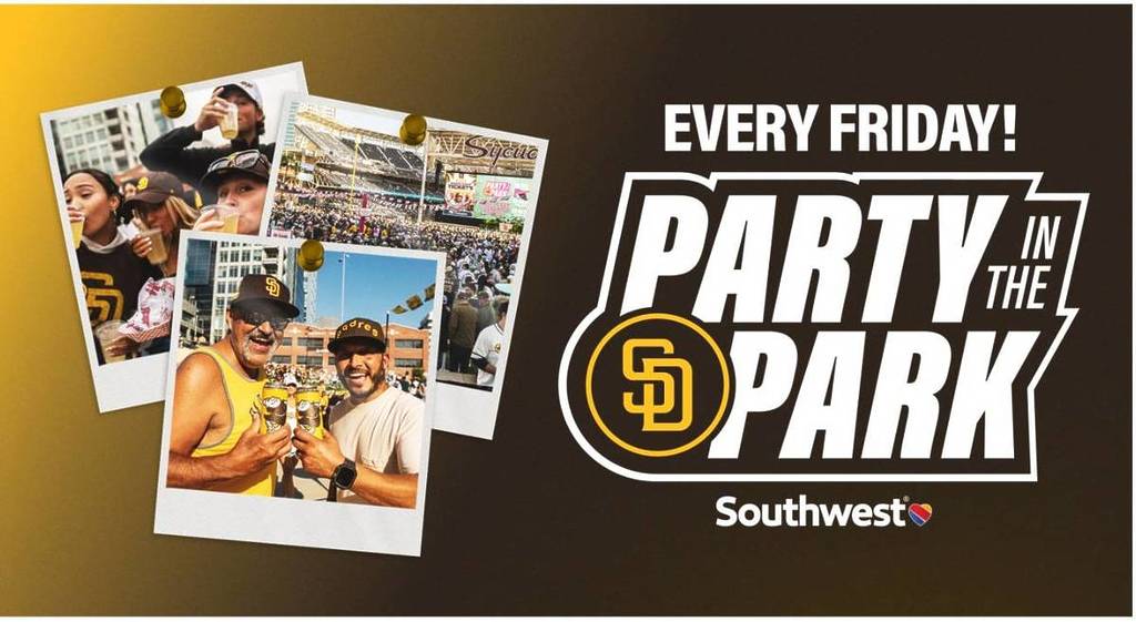 Friday party before Padres games in San Diego