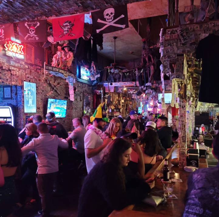 a pirate themed dive bar