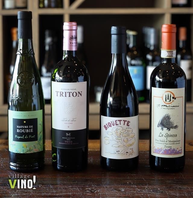 wine bottles from a San Diego wine shop