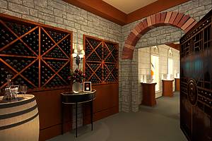 Renderings of the Paramount+ Lodge pop-up