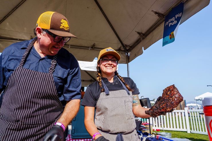 vendors at a food festival