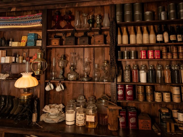 grocery shop in an old house