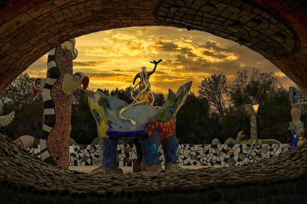 Queen Califia's Magical Circle at sunset in San Diego