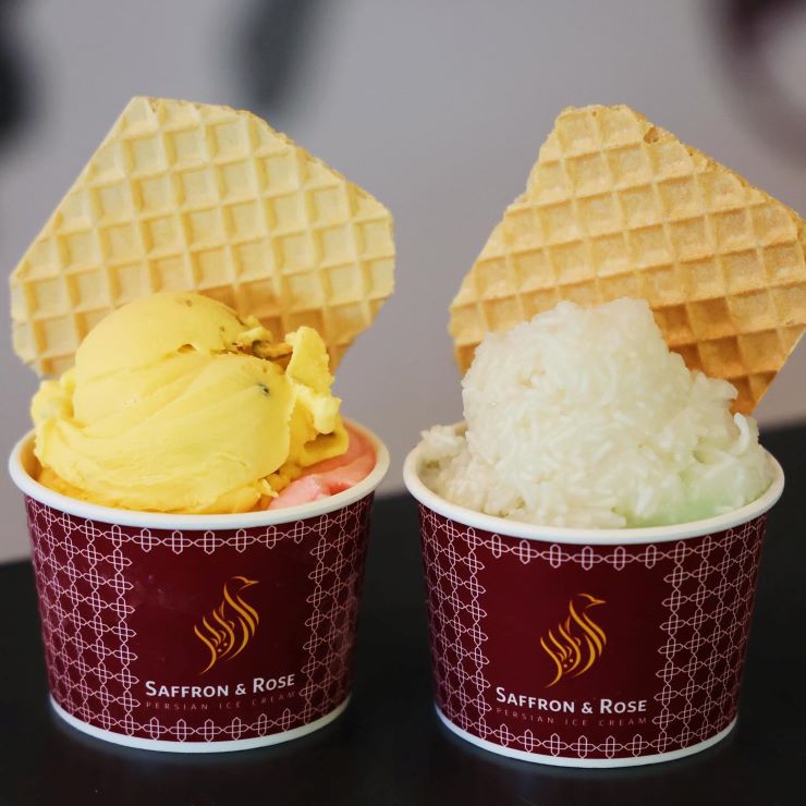 ice-cream cones with biscuit