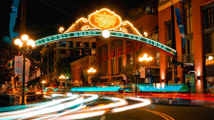 Gaslamp Quarter in San Diego