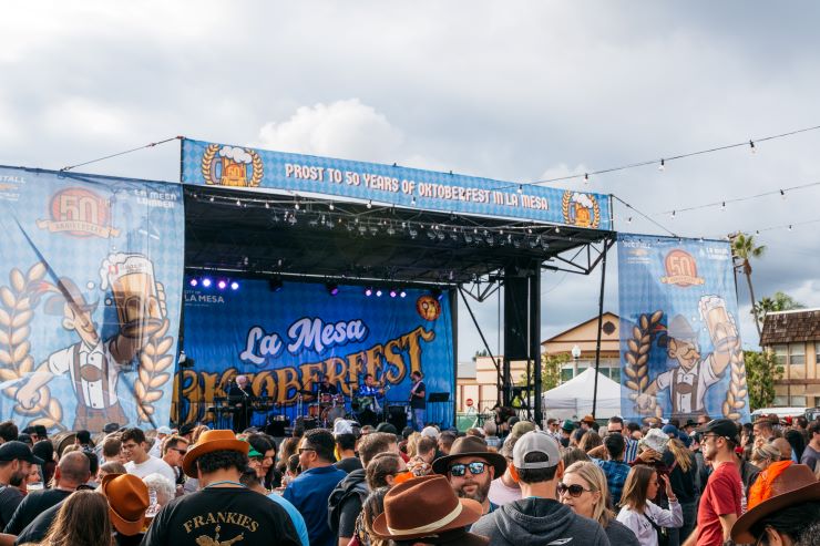 crowd at La Mesa Oktoberfest