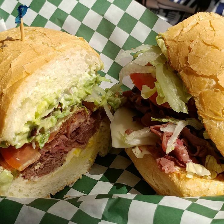 sandwich at Beyer Deli in San Diego