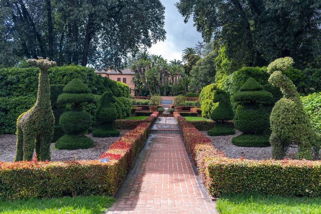 topiary garden at Ganna Walska Lotusland