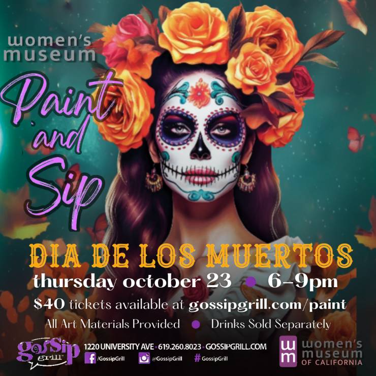 flyer for a paint and sip