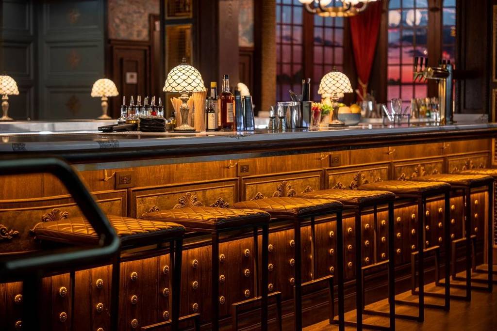 interior of cocktail bar