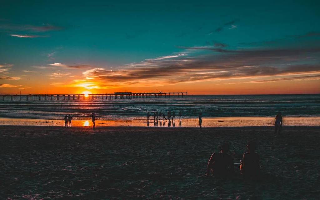 sunset in San Diego