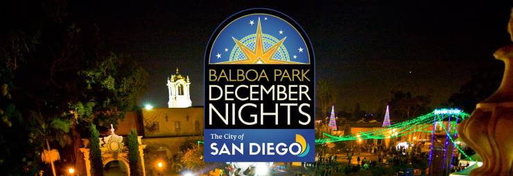 flyer for December nights in San Diego