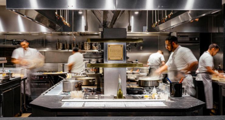 crew working at Addison Restaurant