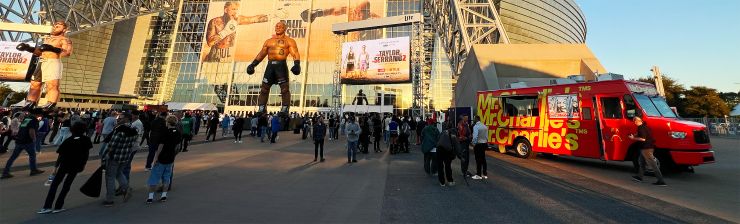 Mr Charlie's truck at Mike Tyson event