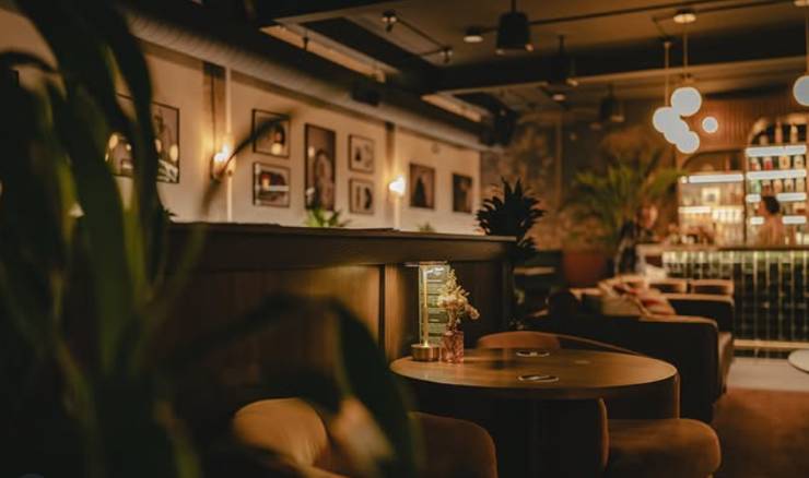 inside a mocktail bar in San Diego