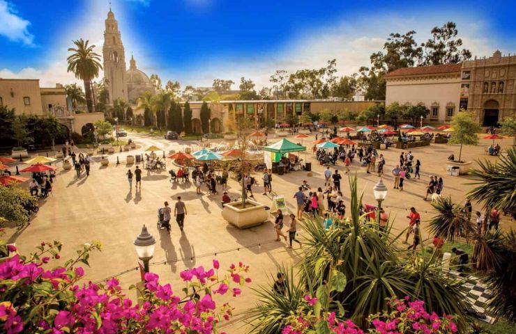 Balboa Park en San Diego durante el Mes de los Museos de febrero