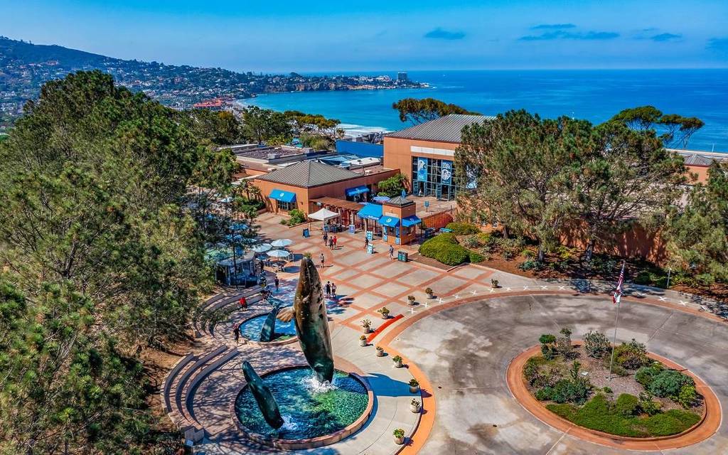 El Birch Aquarium La Jolla visto desde arriba