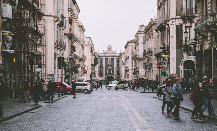 street on Catania, Italy
