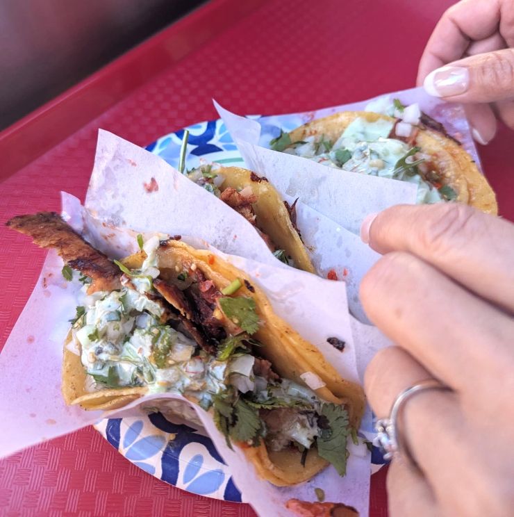 pork tacos from El Gordo in Downtown San Diego
