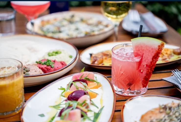Mediterranean plates at Bacari San Diego