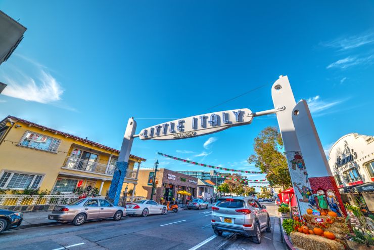 cartel de Little Italy en San Diego