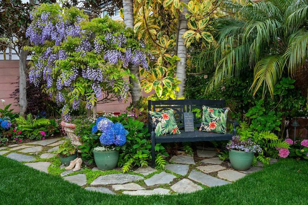 beautiful flower garden in Coronado