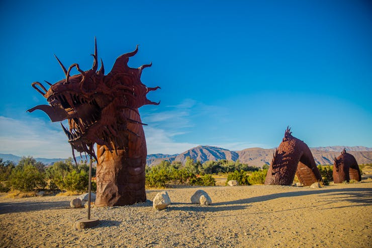 sculptures in Anza Borrego