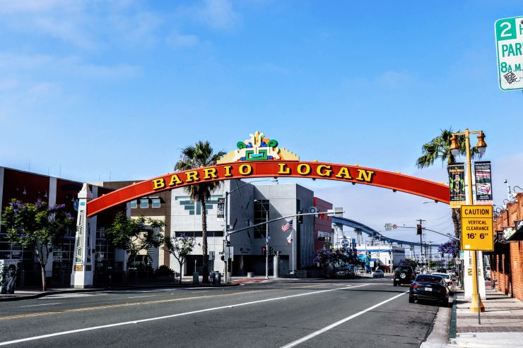 Barrio Logan sign in San Diego