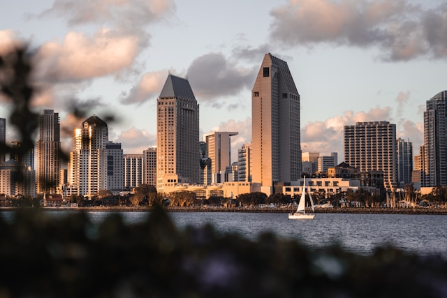 San Diego at sunset