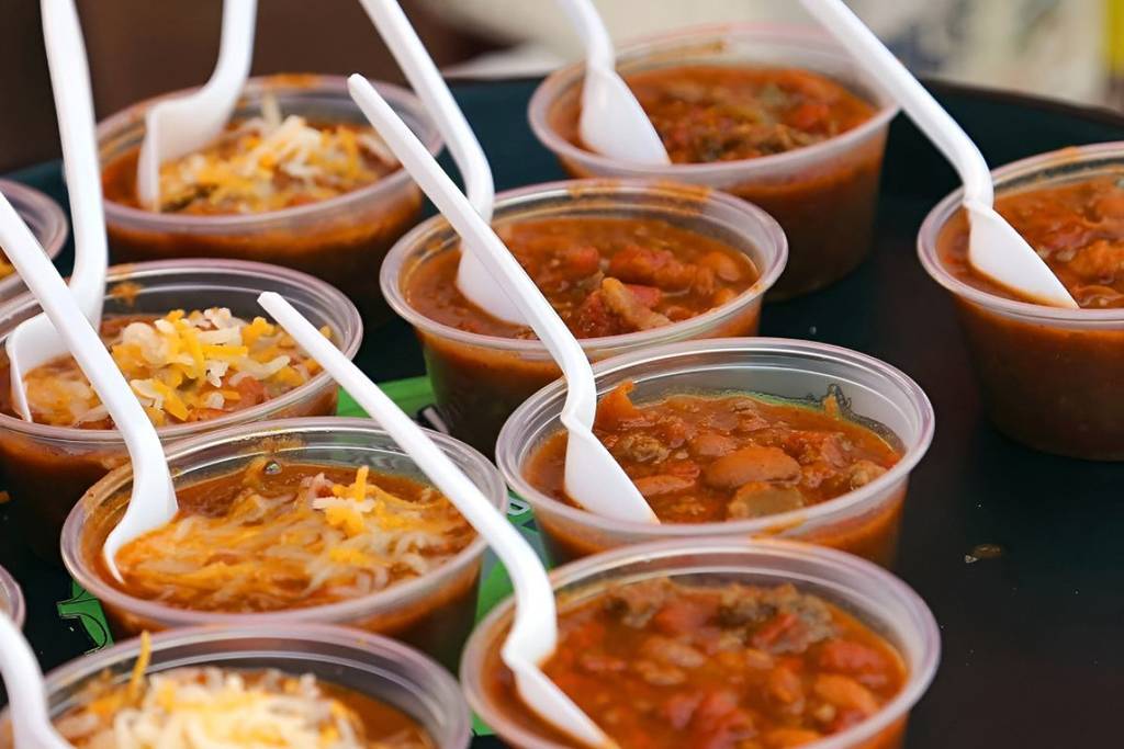 small portions of chili
