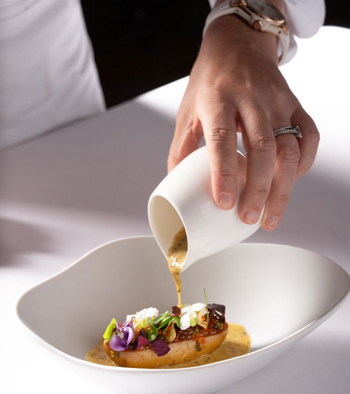 fine dinning small plate at Addison San Diego