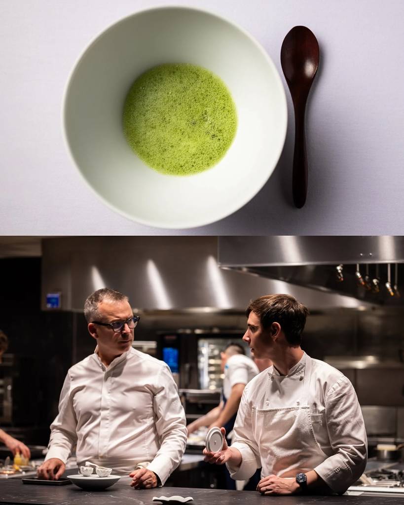 chefs preparing a fine dine dish