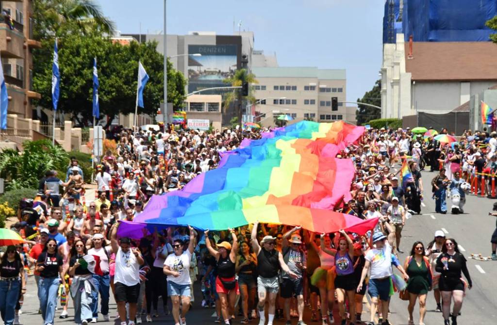 people celebrating Pride in San Diego