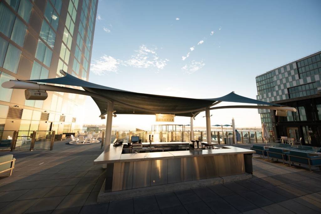 a rooftop in San Diego