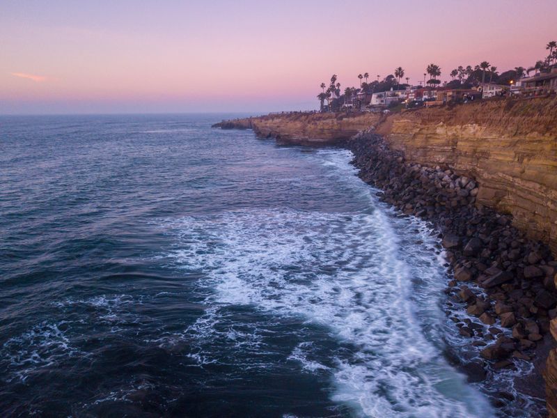 Sunset Cliffs in San Diego