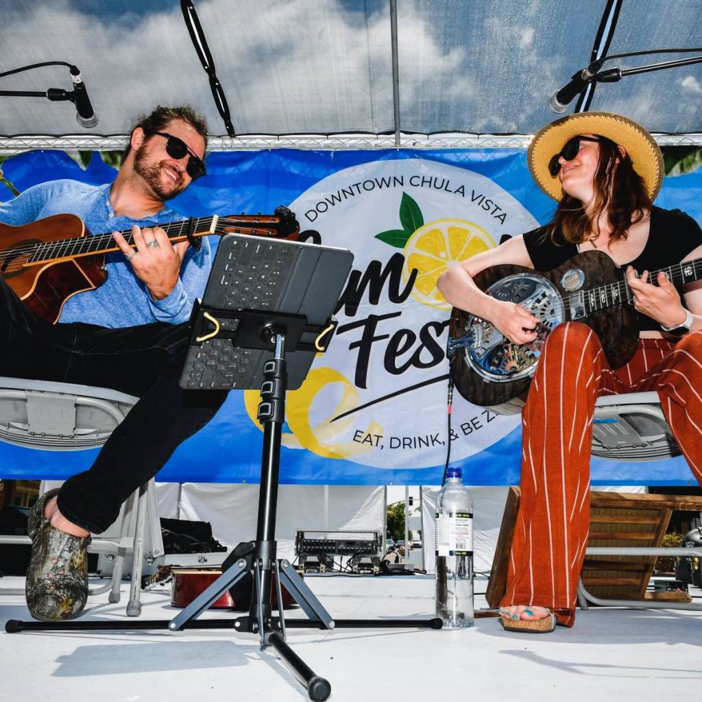 band performing at the Lemon Festival