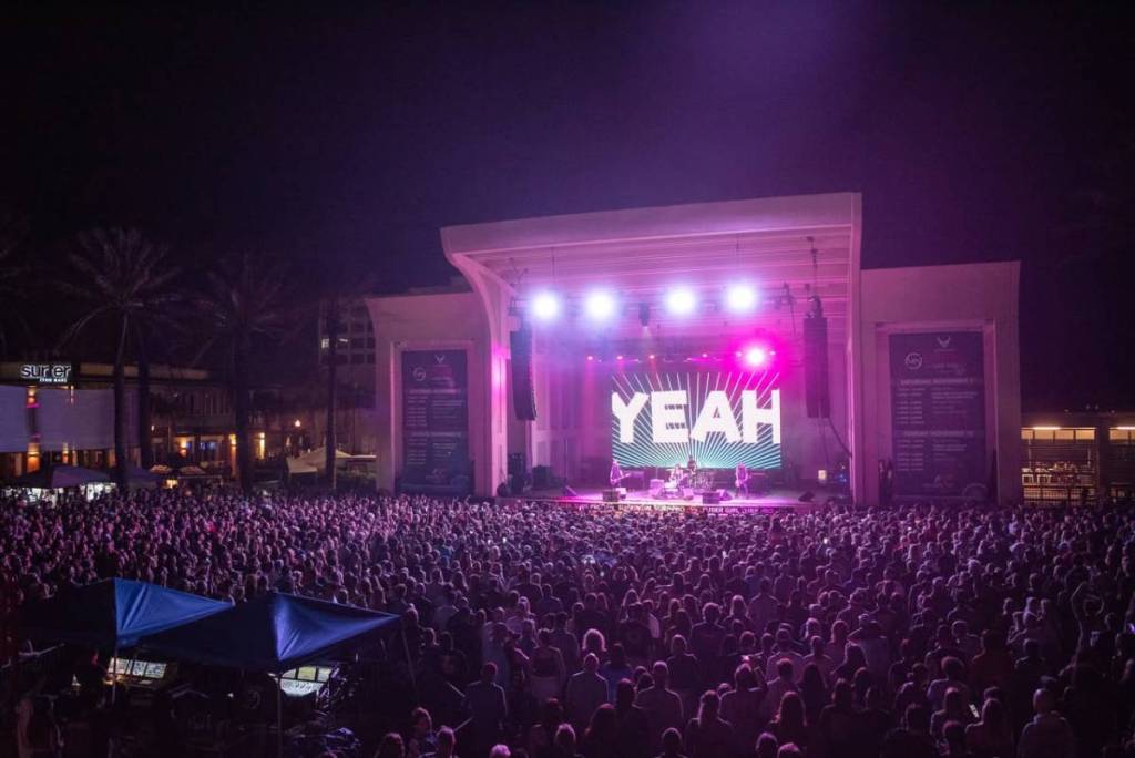 crowd at concert in San Diego