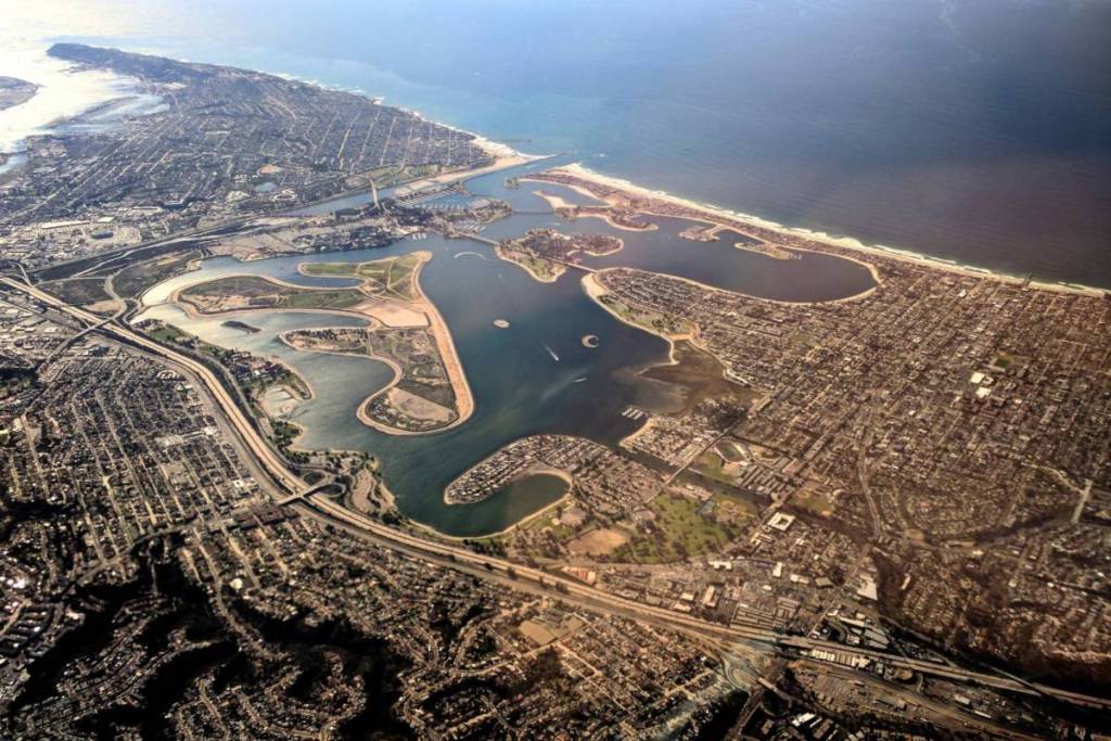 Mission Bay vista desde arriba