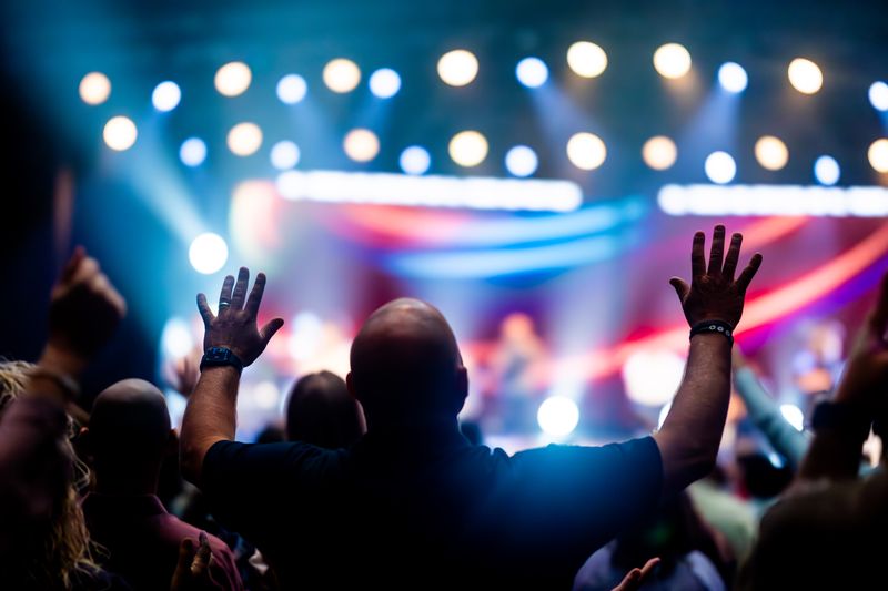 una persona en un concierto