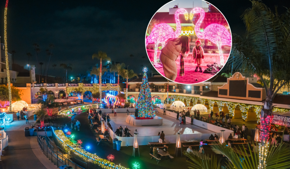 Set against the scenic Del Mar coastline, this sprawling holiday wonderland is bringing millions of twinkling lights, an eco-friendly skating rink, and private igloos to Southern California